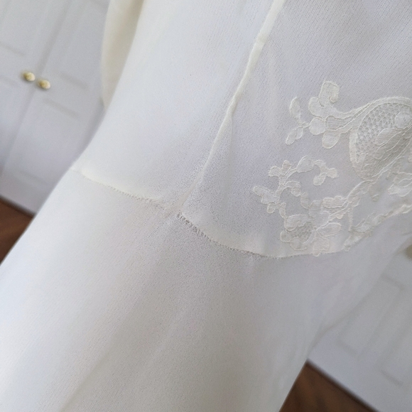 Vintage La Grande Maison De Blanc Paris FloralLace Nightie Lingerie Slip Dress - Picture 6 of 6